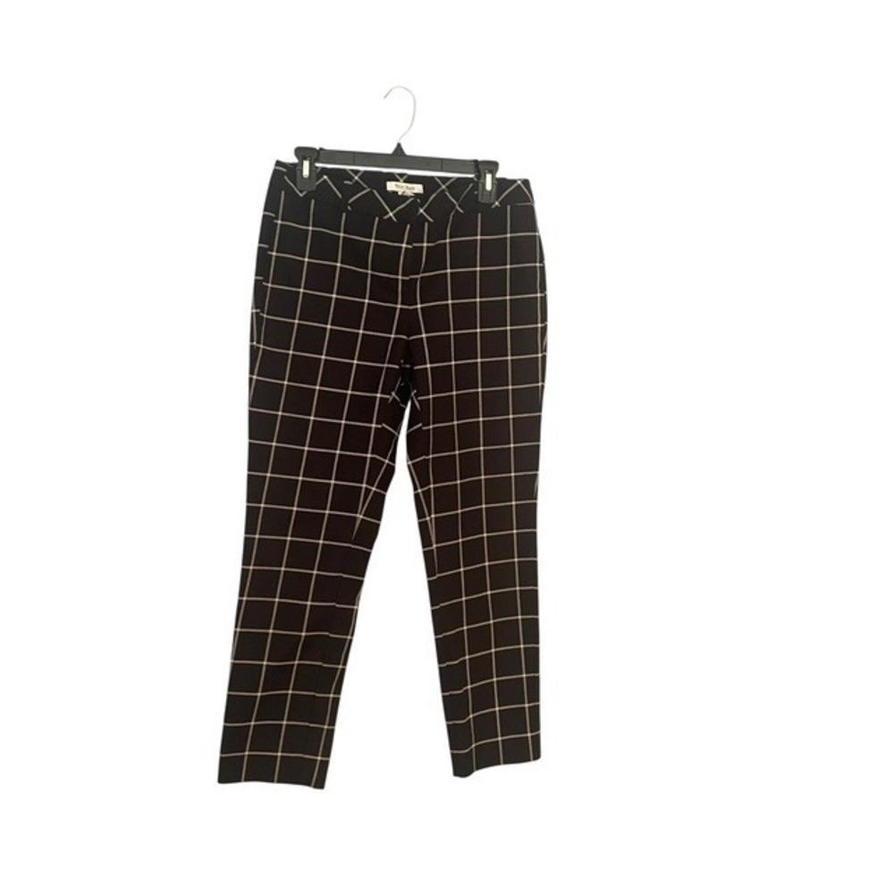 White House Black Market Plaid Ankle Pants Career Business